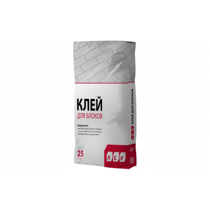 Клей для газобетонных блоков ЛСР летний, 25 кг